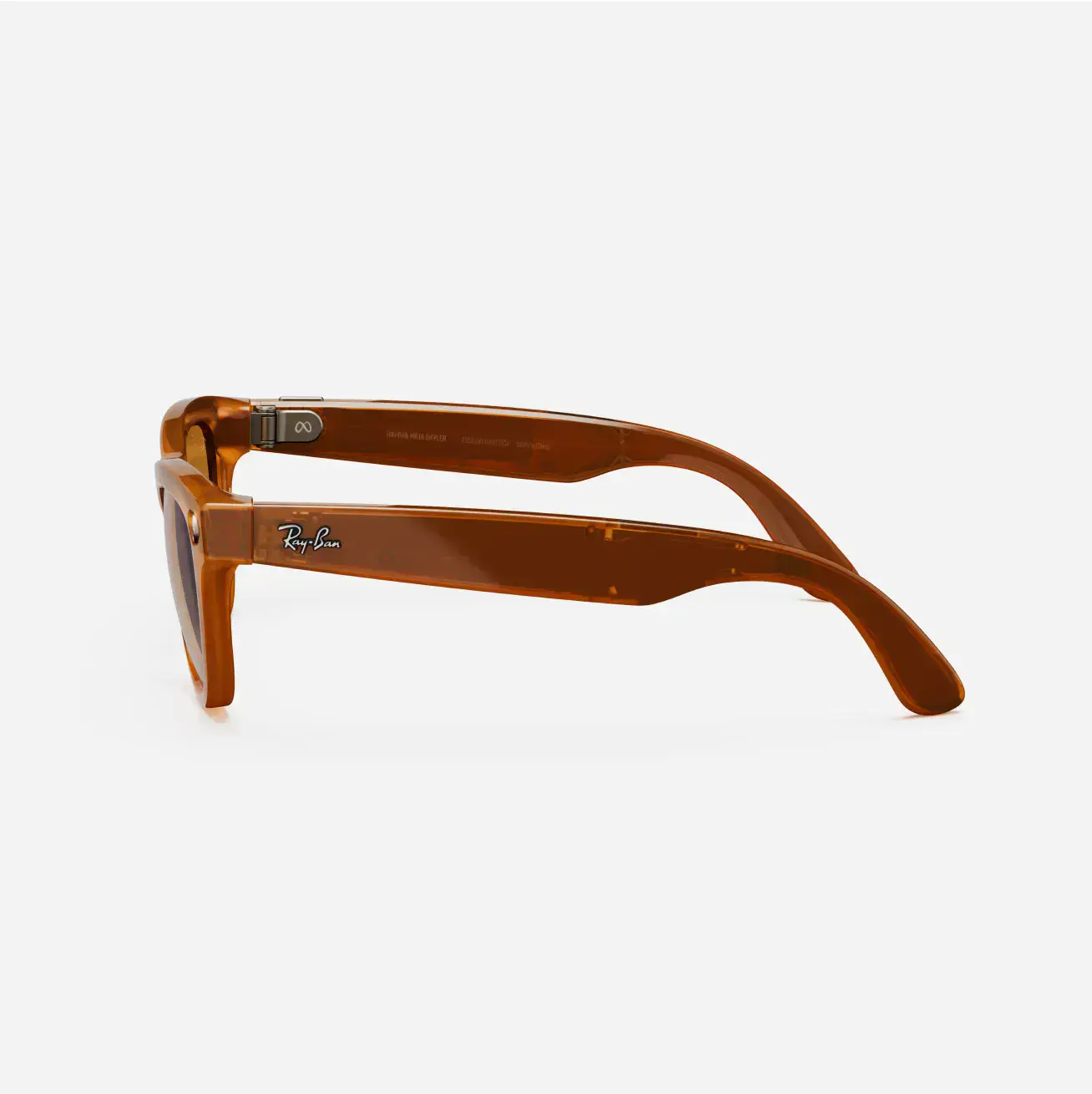 Смарт-очки Ray-Ban | Meta Skyler Standard - Shiny Caramel Transparent / Brown (RW4010 670683 52-20)