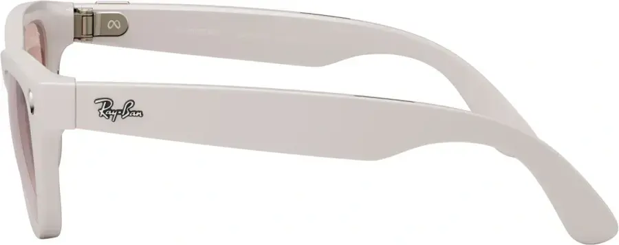 Смарт-очки Ray-Ban | Meta Skyler Standard - Shiny Chalky Gray / Gradient Cinnamon Pink (RW4010 670013 52-20)