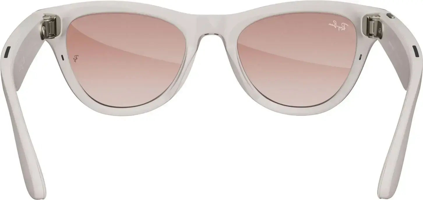 Смарт-окуляри Ray-Ban | Meta Skyler Standard - Shiny Chalky Gray / Gradient Cinnamon Pink (RW4010 670013 52-20)