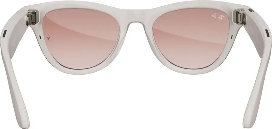 Смарт-очки Ray-Ban | Meta Skyler Standard - Shiny Chalky Gray / Gradient Cinnamon Pink (RW4010 670013 52-20)