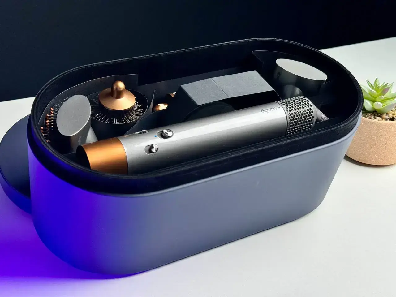 УЦЕНКА Стайлер для разных типов волос Dyson Airwrap Multi-styler Complete Nickel/Copper (400689-01) новый (по обмену по гарантии Dyson)