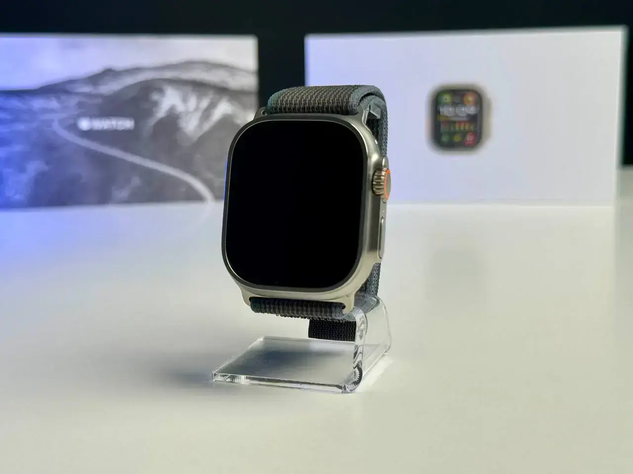 УЦЕНКА Apple Watch Ultra 2 GPS + Cellular 49mm Titanium Case with Blue/Black Trail Loop - M/L (MRF63) - Состояние: новый | Аккумулятор: 100% | Комплект: полный | Гарантія: 3 мес.
