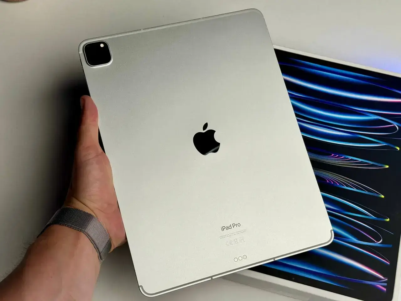 УЦЕНКА iPad Pro 12.9" 2022 Wi-Fi + Cellular 512GB Silver (MP633, MP233) - Состояние: новый | Аккумулятор: 100% | Комплект: полный | Гарантія: 1 мес.