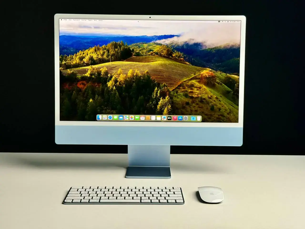 Б/У iMac 24" 4.5K Retina display Blue (MGPK3) 2021 - Состояние: хороший | Комплект: полный | Гарантія: 3 мес.