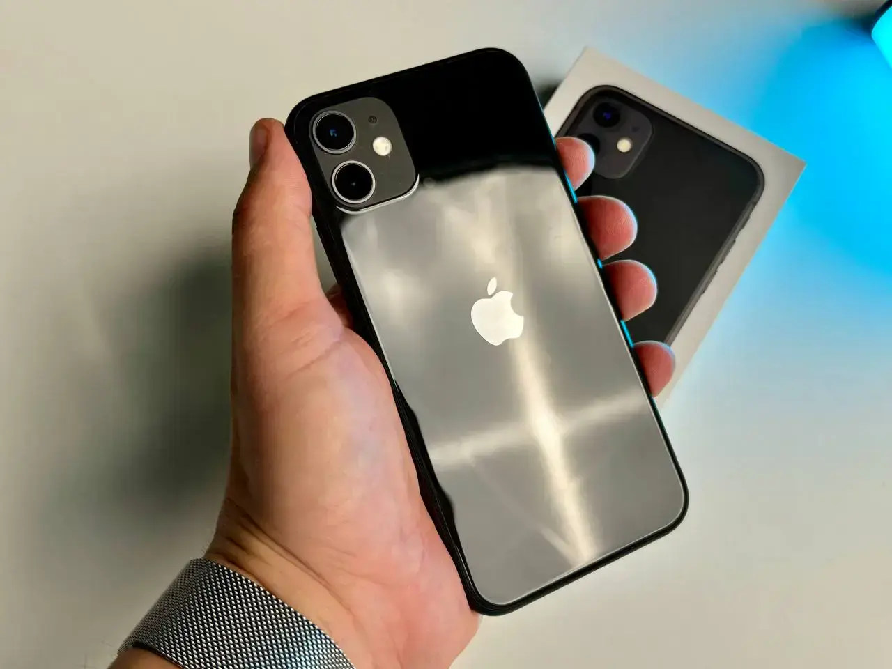 ВЖИВАНИЙ Apple iPhone 11 128GB Black (MHCX3, MHDH3) Slim Box - Стан: гарний | Акумулятор: 100% | Комплект: повний | Гарантія: 1 міс.