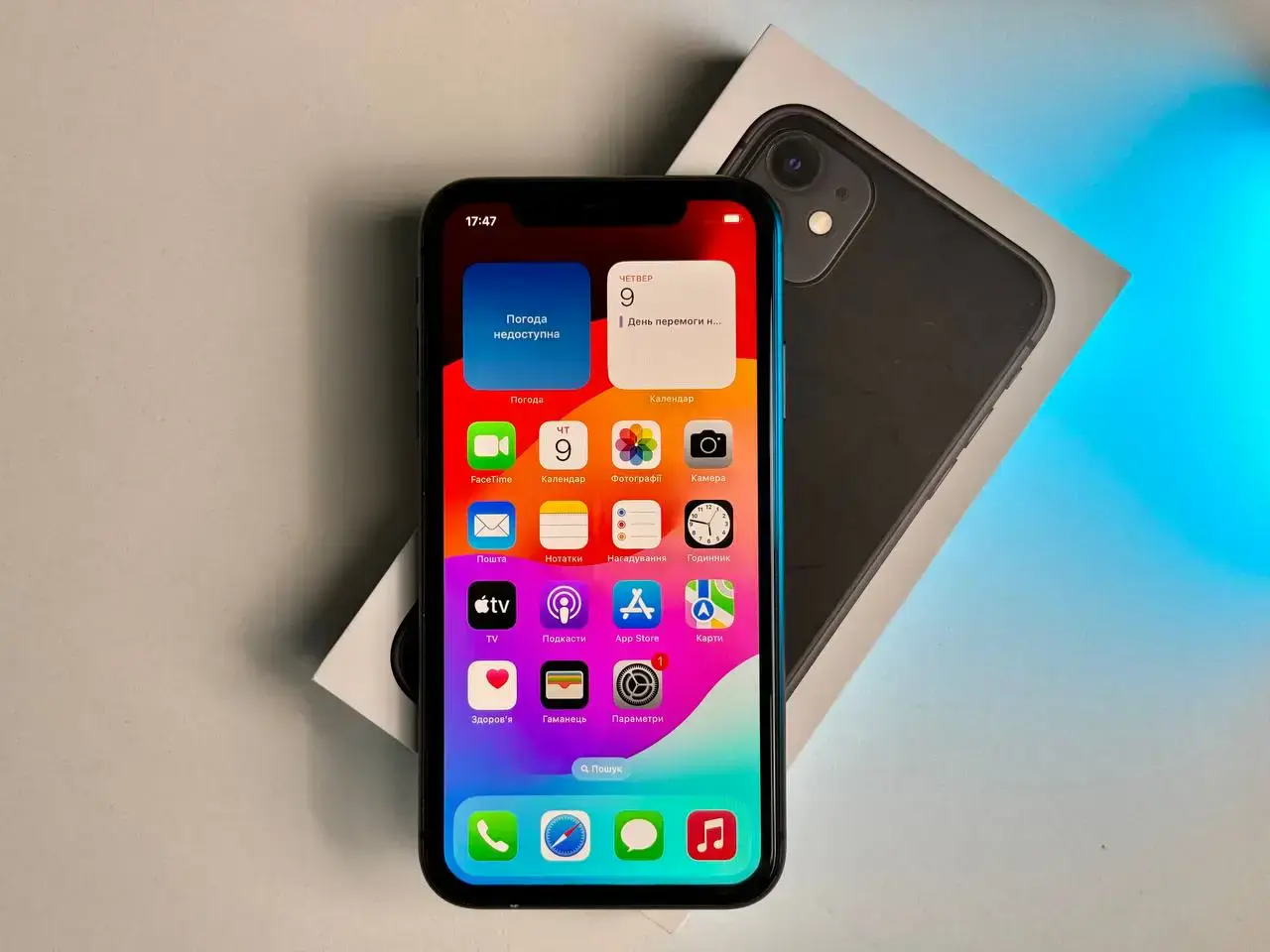 ВЖИВАНИЙ Apple iPhone 11 128GB Black (MHCX3, MHDH3) Slim Box - Стан: гарний | Акумулятор: 100% | Комплект: повний | Гарантія: 1 міс.