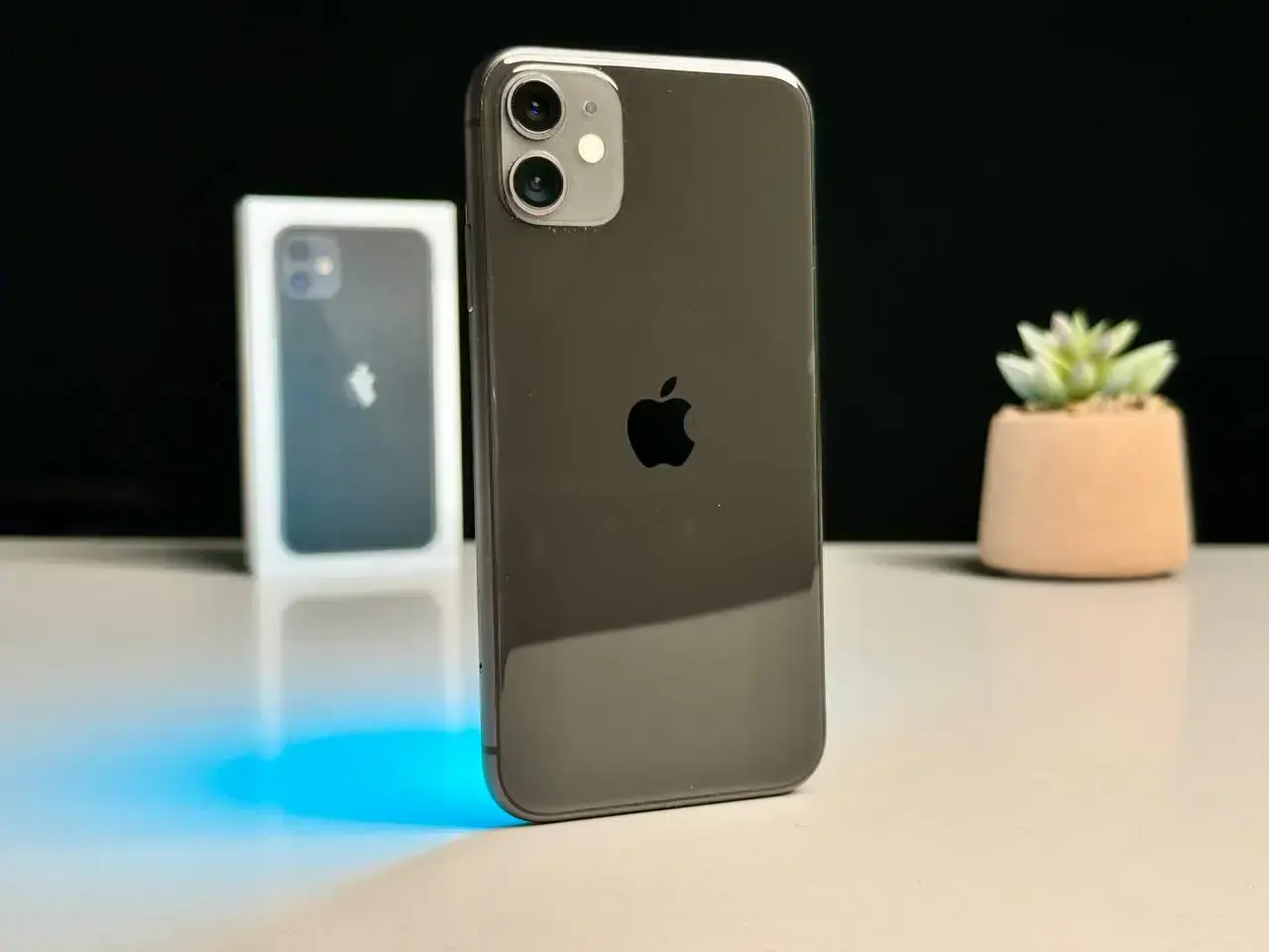 Б/У Apple iPhone 11 128GB Black (MHCX3, MHDH3) Slim Box - Состояние: хороший | Аккумулятор: 100% | Комплект: полный | Гарантія: 1 мес.