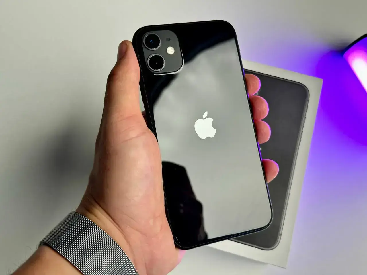 Б/У Apple iPhone 11 128GB Black (MHCX3, MHDH3) Slim Box - Состояние: идеальный | Аккумулятор: 99% | Комплект: коробка, блок питания | Гарантія: 1 мес.