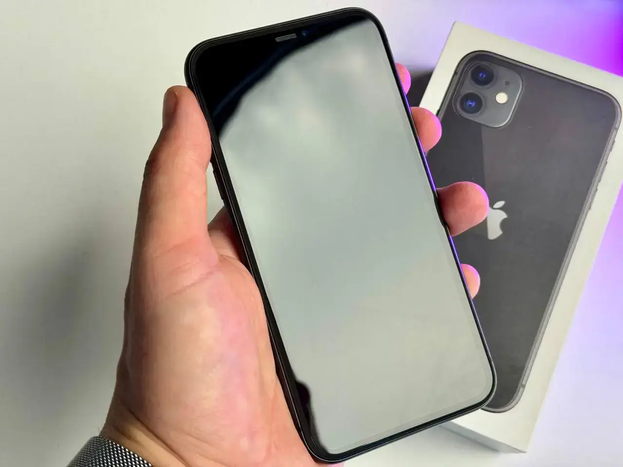 Б/У Apple iPhone 11 128GB Black (MHCX3, MHDH3) Slim Box - Состояние: идеальный | Аккумулятор: 99% | Комплект: коробка, блок питания | Гарантія: 1 мес.