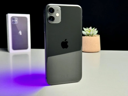 ВЖИВАНИЙ Apple iPhone 11 128GB Black (MHCX3, MHDH3) Slim Box - Стан: ідеальний | Акумулятор: 99% | Комплект: коробка, блок живлення | Гарантія: 1 міс.