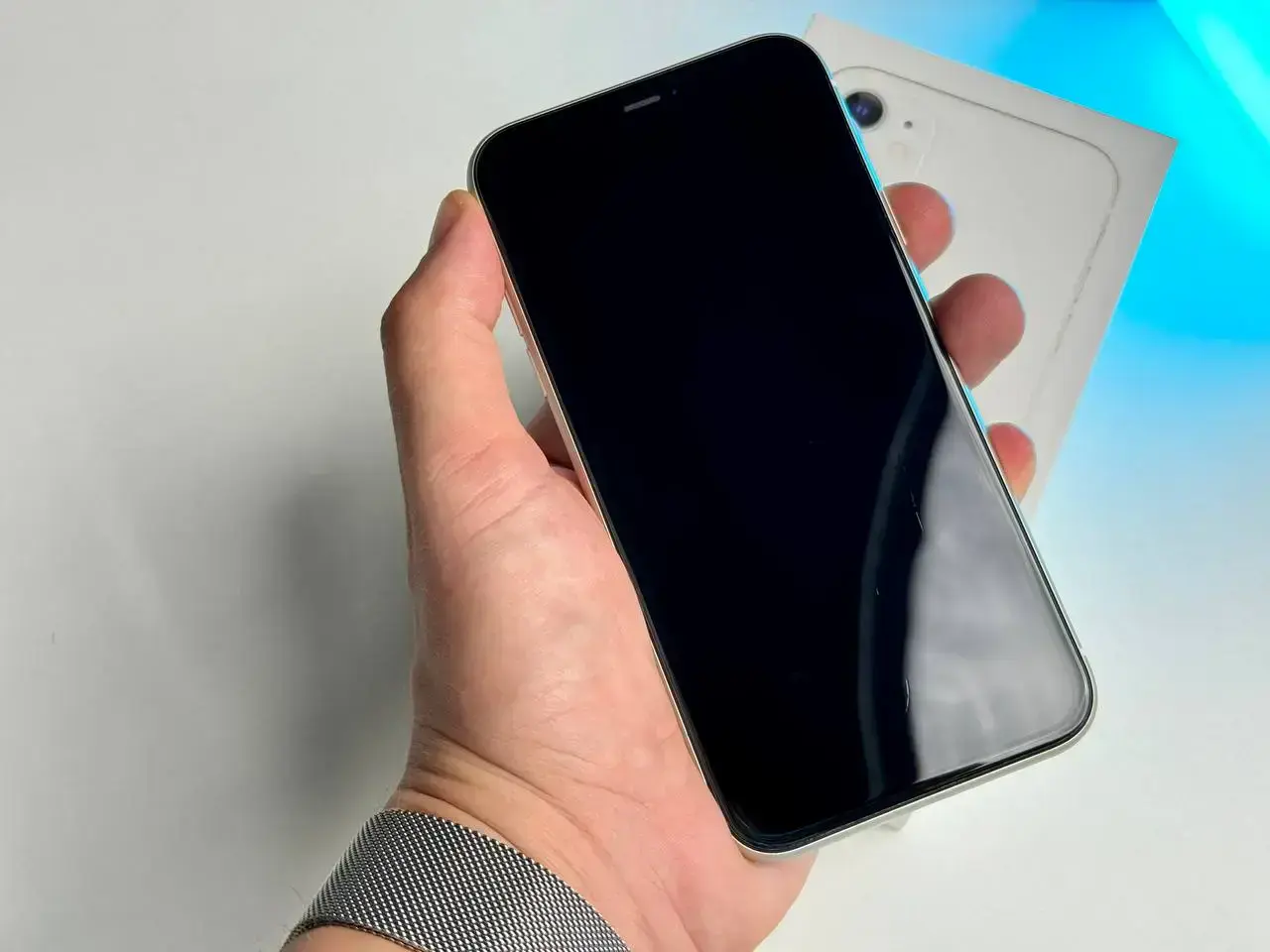 Б/У Apple iPhone 11 64GB White (MWL82) Full Box - Состояние: идеальный | Аккумулятор: 100% | Комплект: коробка, кабель | Гарантія: 1 мес.