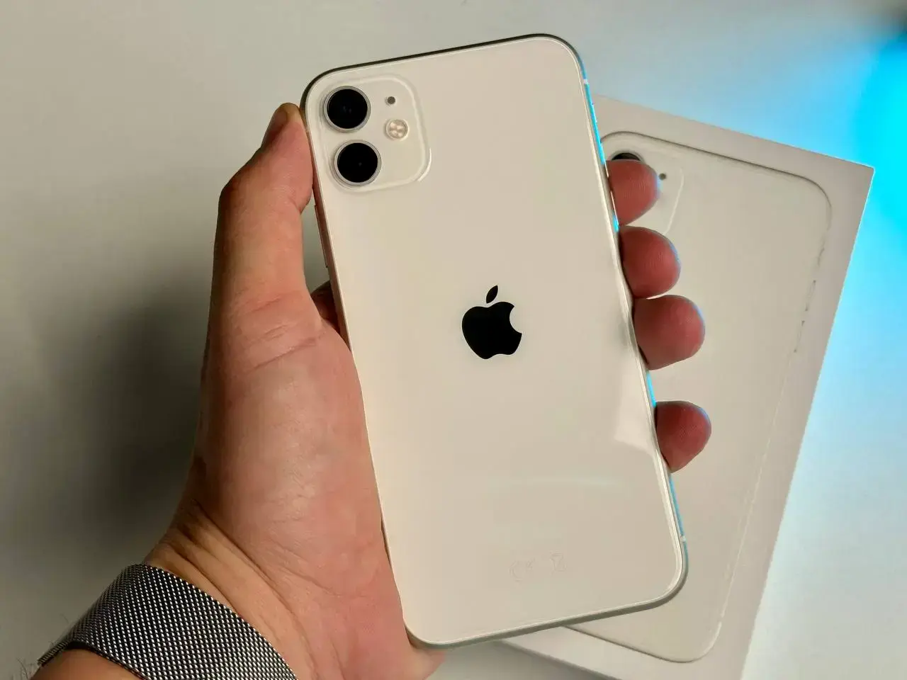 Б/У Apple iPhone 11 64GB White (MWL82) Full Box - Состояние: идеальный | Аккумулятор: 100% | Комплект: коробка, кабель | Гарантія: 1 мес.