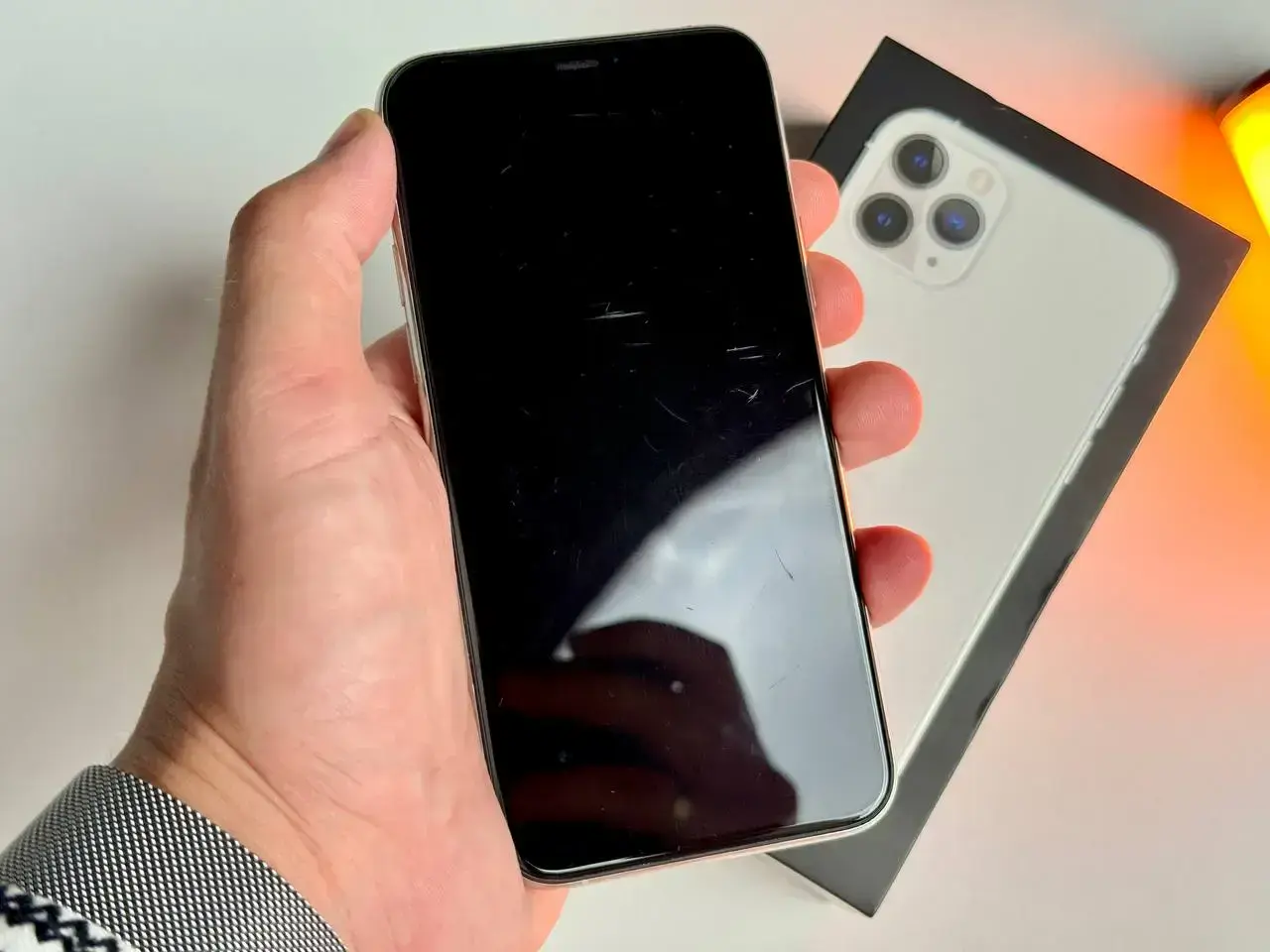 Б/У Apple iPhone 11 Pro 64GB Silver (MWC32) - Состояние: хороший | Аккумулятор: 100% | Комплект: Полный | Гарантія: 1 мес.