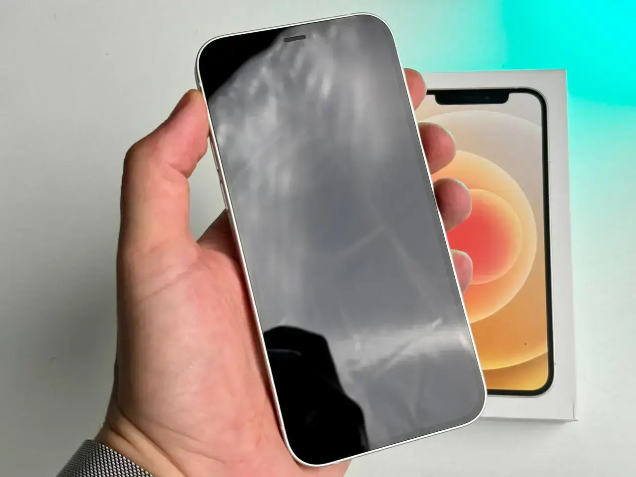 Б/У Apple iPhone 12 128GB White (MGHD3, MGJC3) - Состояние: хороший | Аккумулятор: 100% | Комплект: полный | Гарантія: 1 мес.