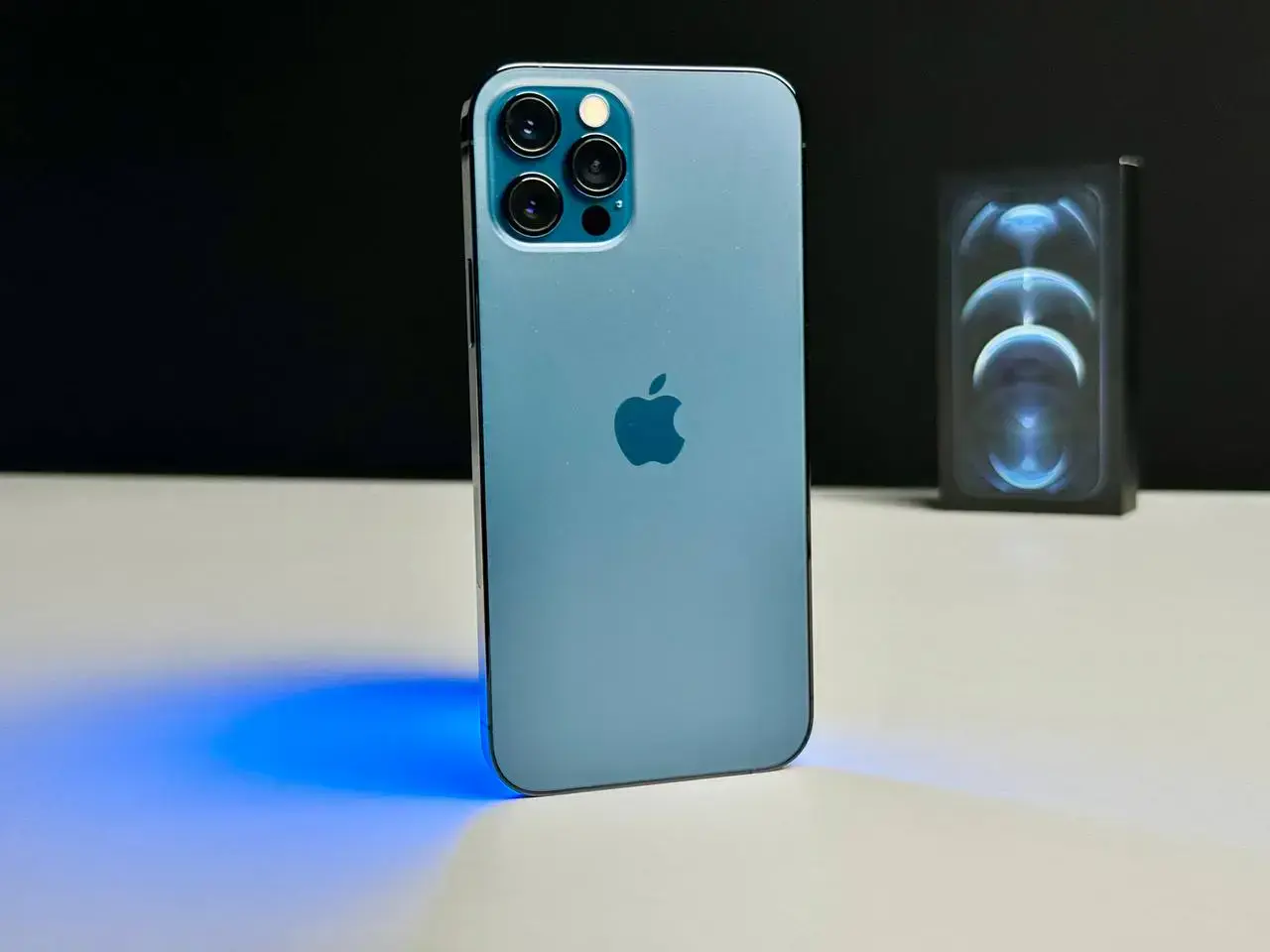 Б/У Apple iPhone 12 Pro 256GB Pacific Blue (MGLW3, MGMT3) - Аккумулятор: 100% | Комплект: полный | Гарантія: 1 мес.