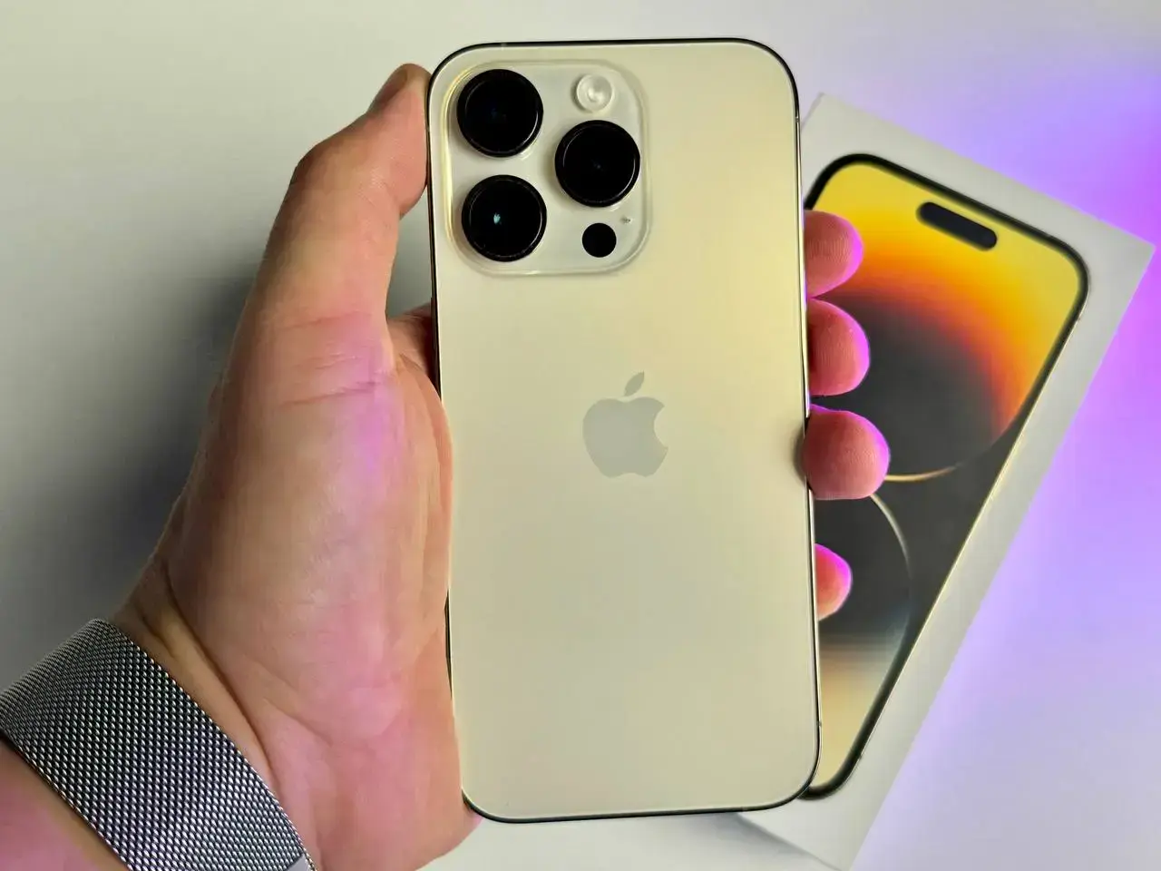 ВЖИВАНИЙ Apple iPhone 14 Pro 128GB Gold (MQ083) - Стан: ідеальний | Акумулятор: 89% | Комплект: повний | Гарантія: 1 міс.