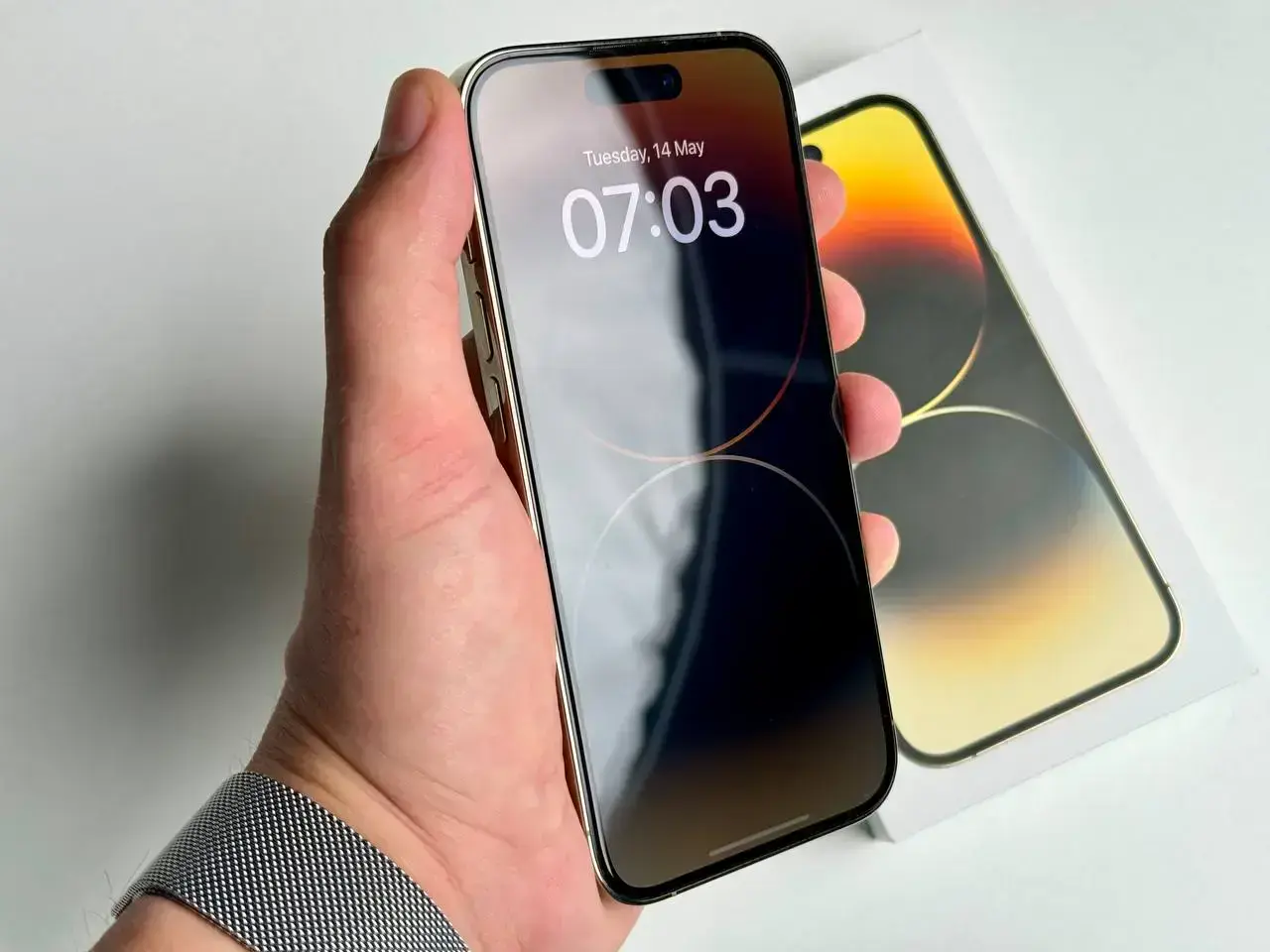 ВЖИВАНИЙ Apple iPhone 14 Pro 128GB Gold (MQ083) - Стан: ідеальний | Акумулятор: 89% | Комплект: повний | Гарантія: 1 міс.