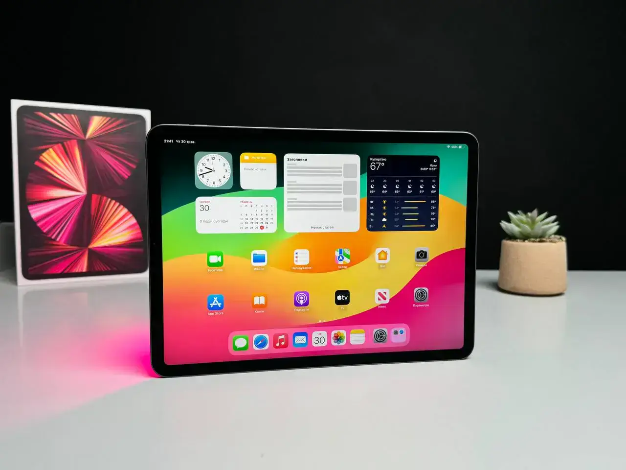 ВЖИВАНИЙ iPad Pro 11" 2021 Wi-Fi 512GB Space Gray (MHQW3) - Стан: гарний | Акумулятор: 89% | Комплект: повний | Гарантія: 1 міс.