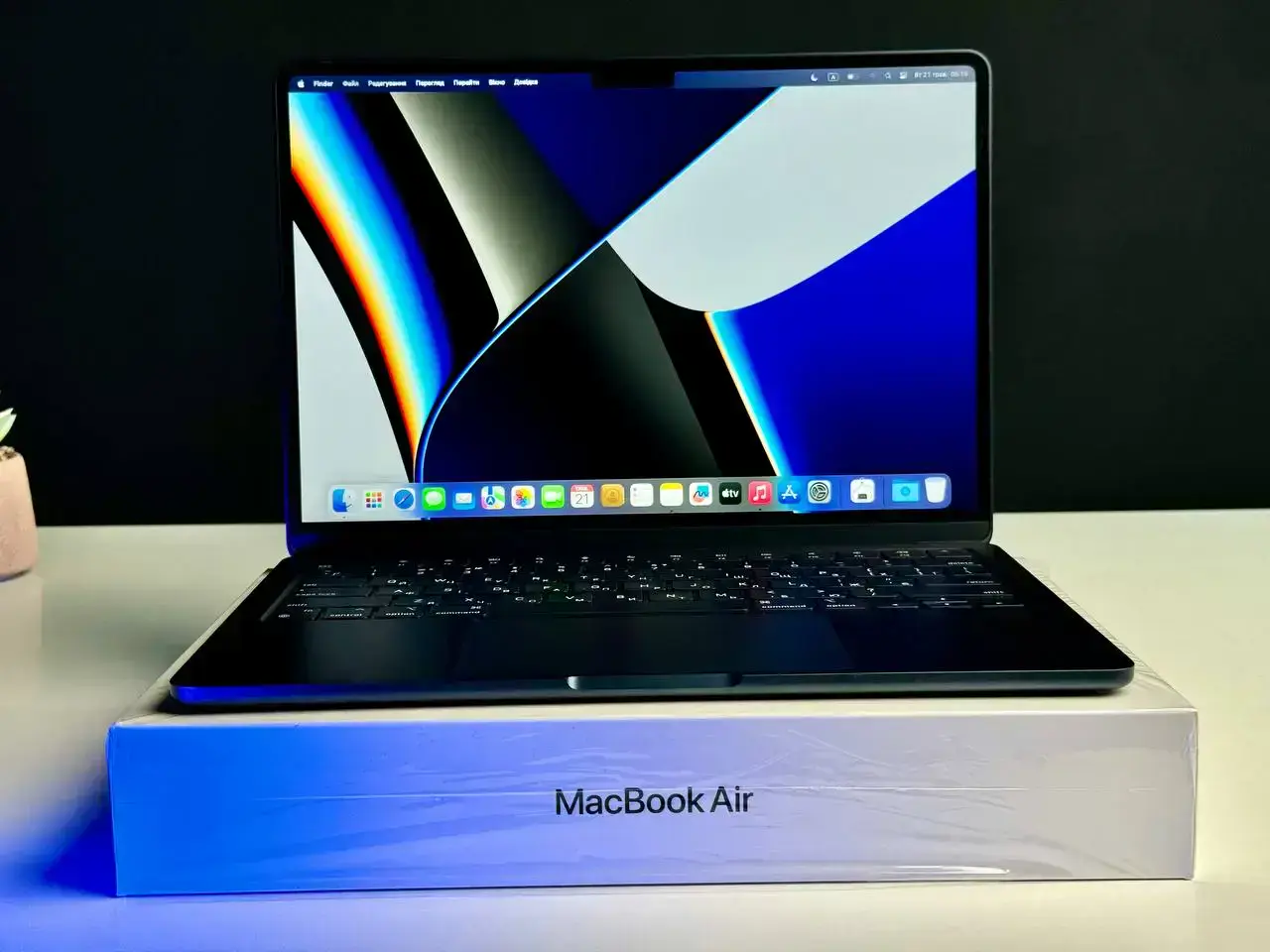 Б/У MacBook Air 13.6" Midnight 2022 (MLY33) - Состояние: идеальный | Аккумулятор: 100% | Комплект: полный | Гарантія: 1 мес.