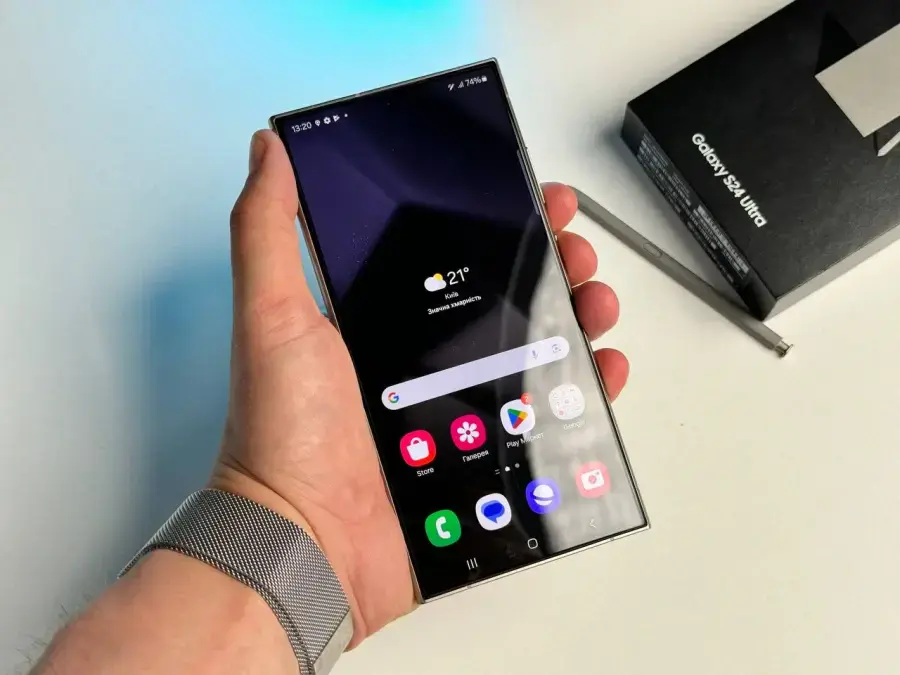 Б/У Смартфон Samsung Galaxy S24 Ultra 12/256GB - Titanium Gray (SM-S928BZTG) - Состояние: идеальный | Аккумулятор: 100% | Комплект: полный | Гарантія: 1 мес.