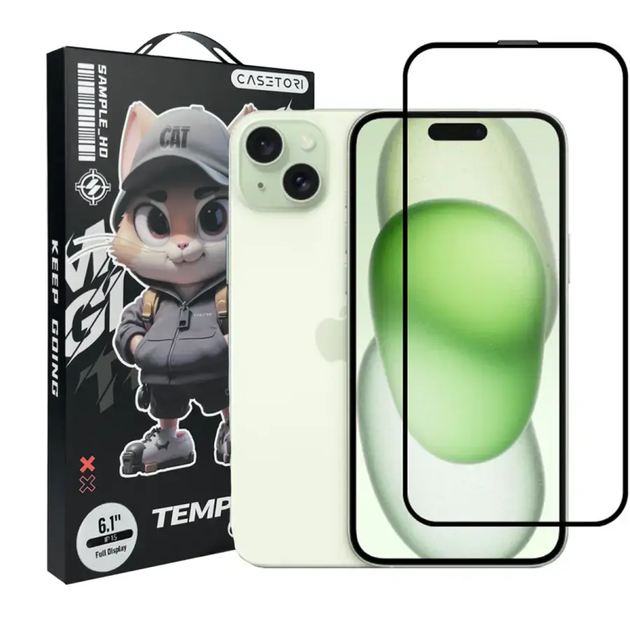 Захисне скло CASETORI Sample HD Anti Dust Glass для iPhone 15