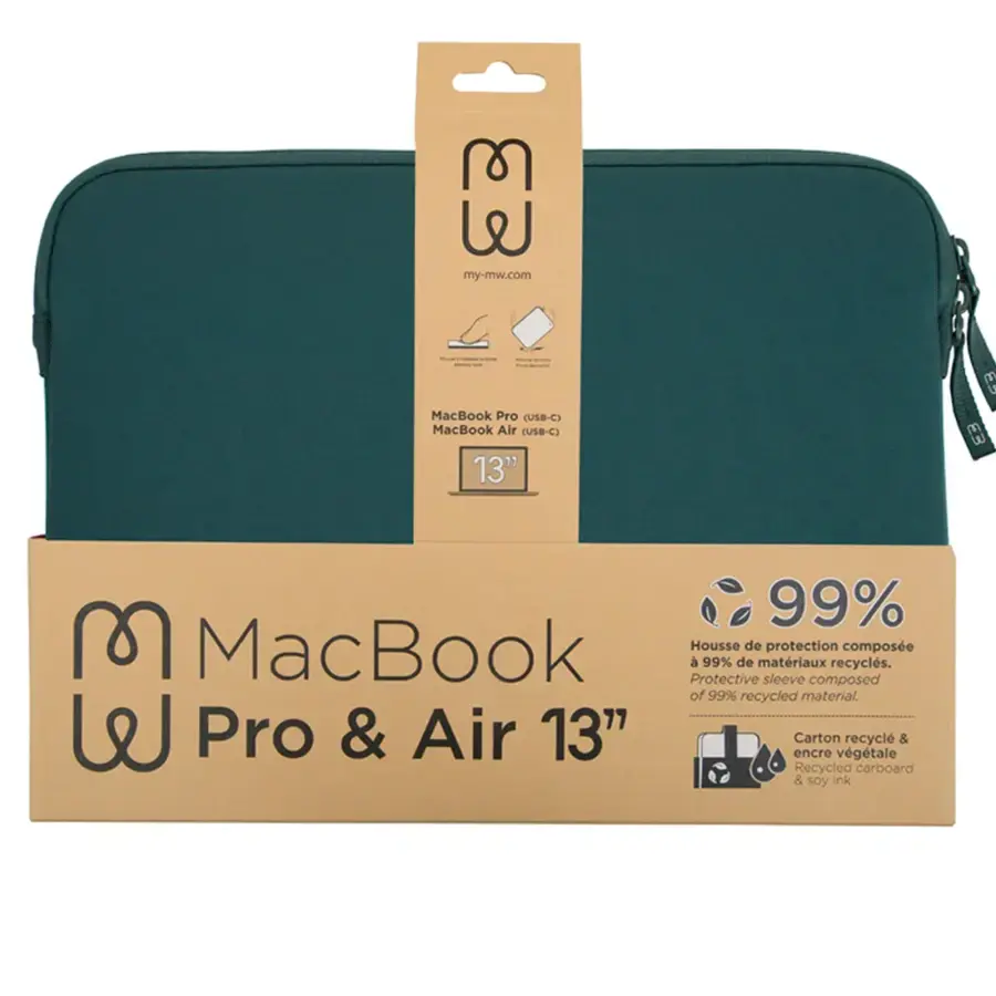 Чохол MW Basics 2Life Sleeve Case for MacBook Air 15" M2-M5 - Green/White (MW-410167)