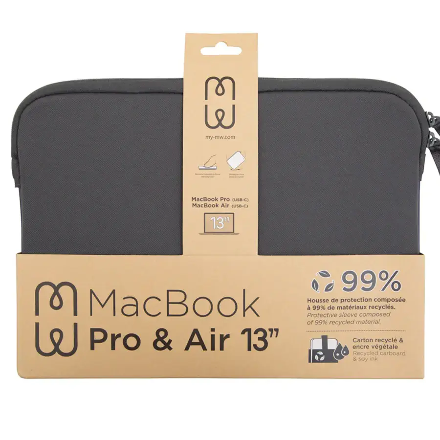 Чехол MW Basics 2Life Sleeve Case for MacBook Pro 13" M1/M2/MacBook Air 13" M1 - Grey/White (MW-410140)