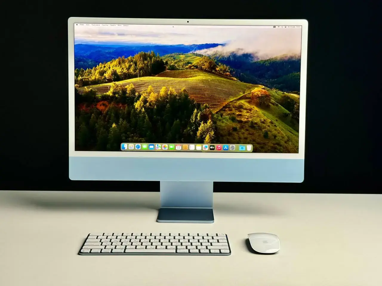 Б/У iMac 24" 4.5K Retina display Blue (Z12W000NR) 2021 - Состояние: идеальное | Комплект: полный | Гарантия: 3 мес.