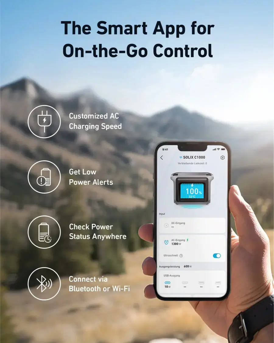 Комплект зарядна станція Anker SOLIX C1000 + Expansion Battery 2112Wh | 1800W