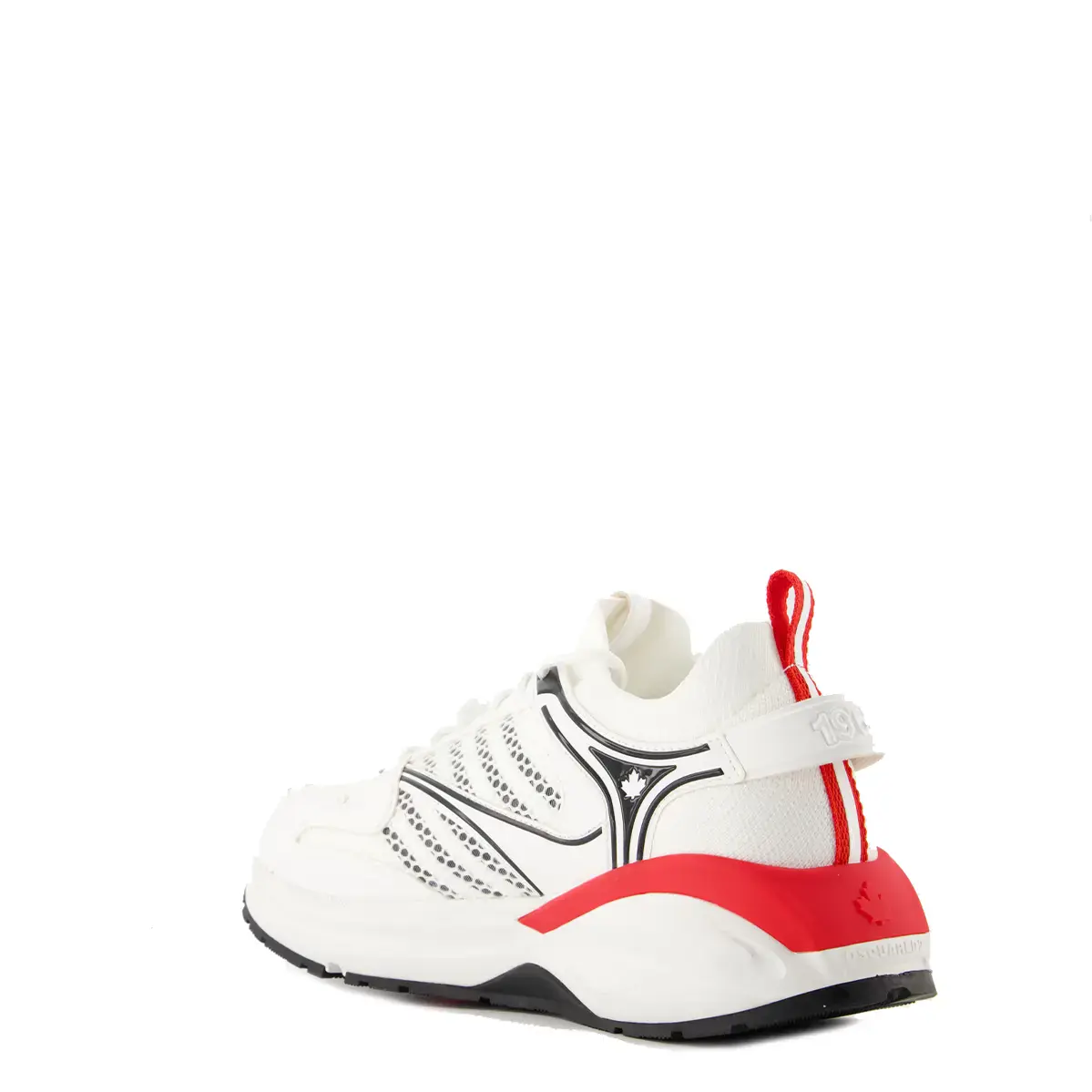 Кросівки DSQUARED2 Dash Lace-up Low top Sneakers White+Black+Red - Size 43 (SNM0332 592C7159 M536)