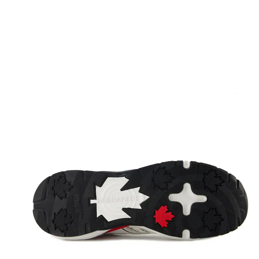 Кросівки DSQUARED2 Dash Lace-up Low top Sneakers White+Black+Red - Size 43 (SNM0332 592C7159 M536)
