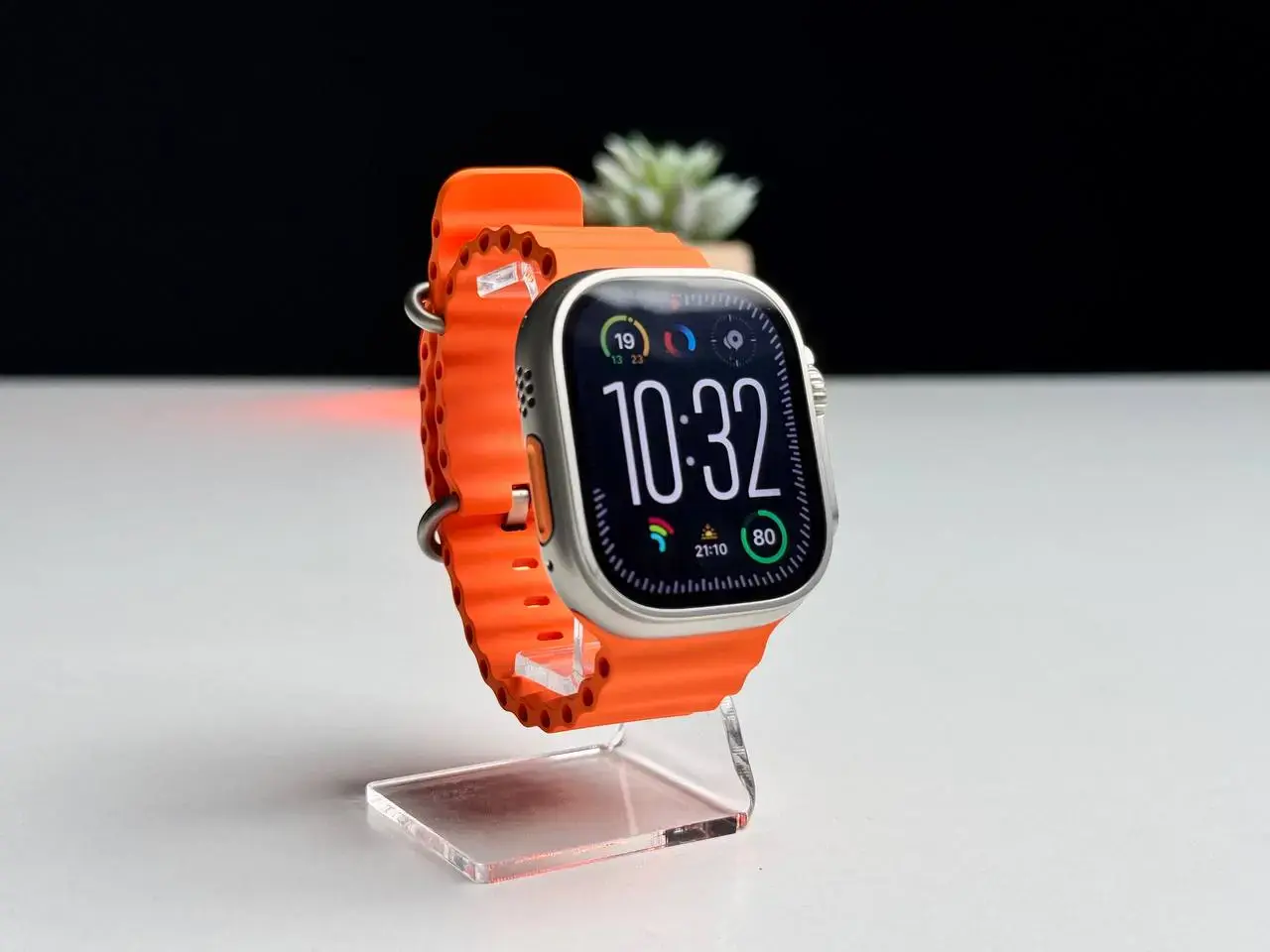 NEW NO BOX Apple Watch Ultra 2 GPS + Cellular 49mm Titanium Case with Orange Ocean Band (MREH3) Состояние: новые | Аккумулятор: 100% | Комплект: без коробки | Гарантія: 12 мес.