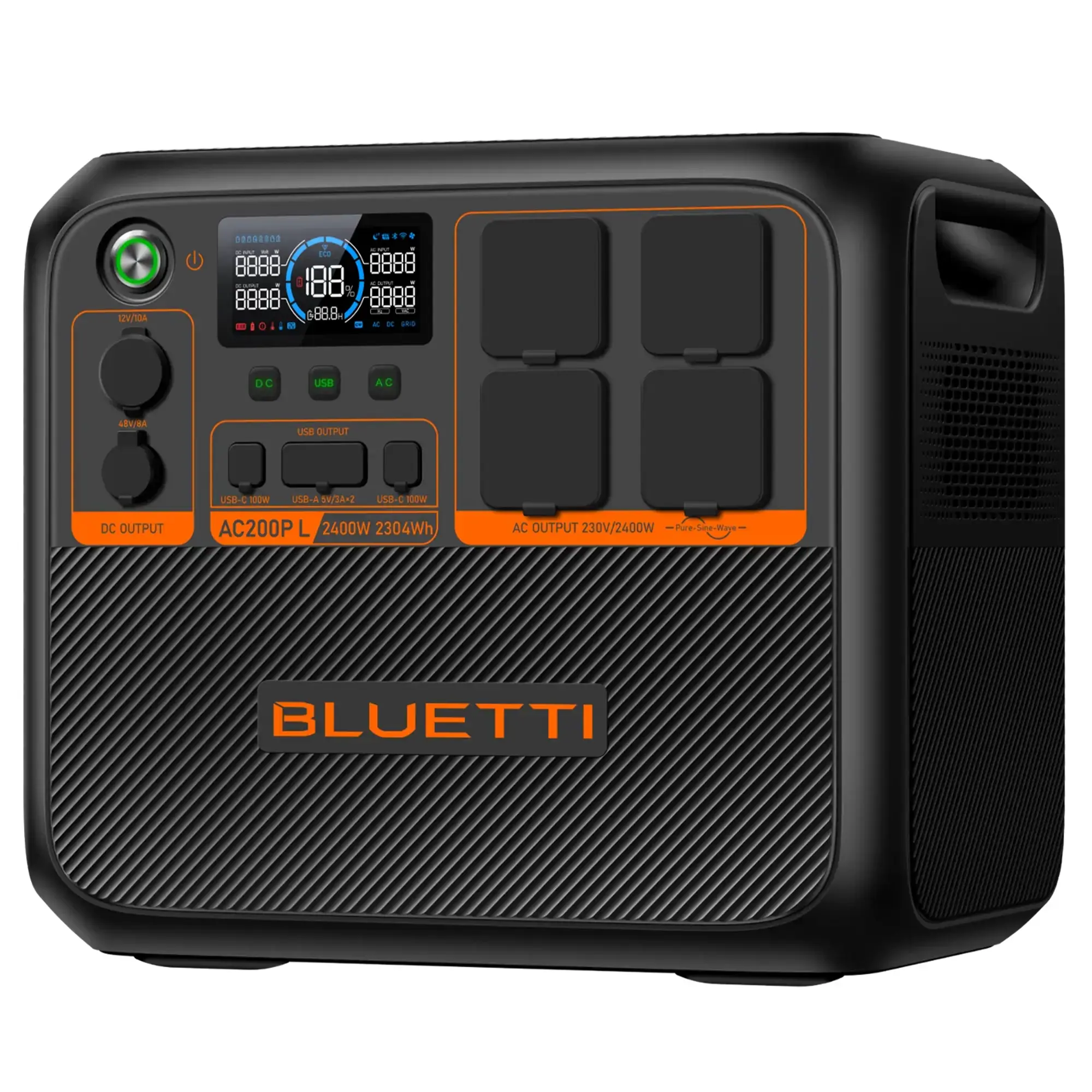Портативная зарядная станция BLUETTI AC200PL Expandable Power Station | 2400W 2304Wh