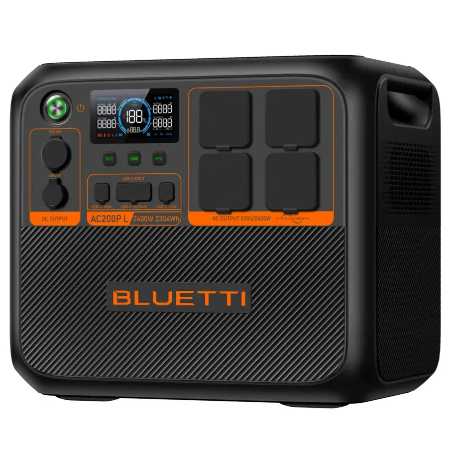 Портативна зарядна станція BLUETTI AC200PL Expandable Power Station | 2400W 2304Wh (P-AC200PL-EU-GY-BL-010)