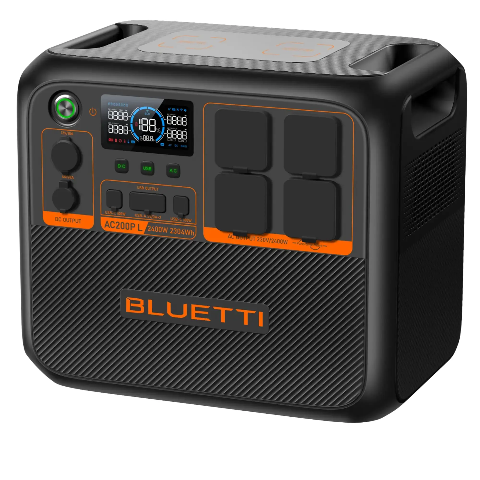 Портативная зарядная станция BLUETTI AC200PL Expandable Power Station | 2400W 2304Wh
