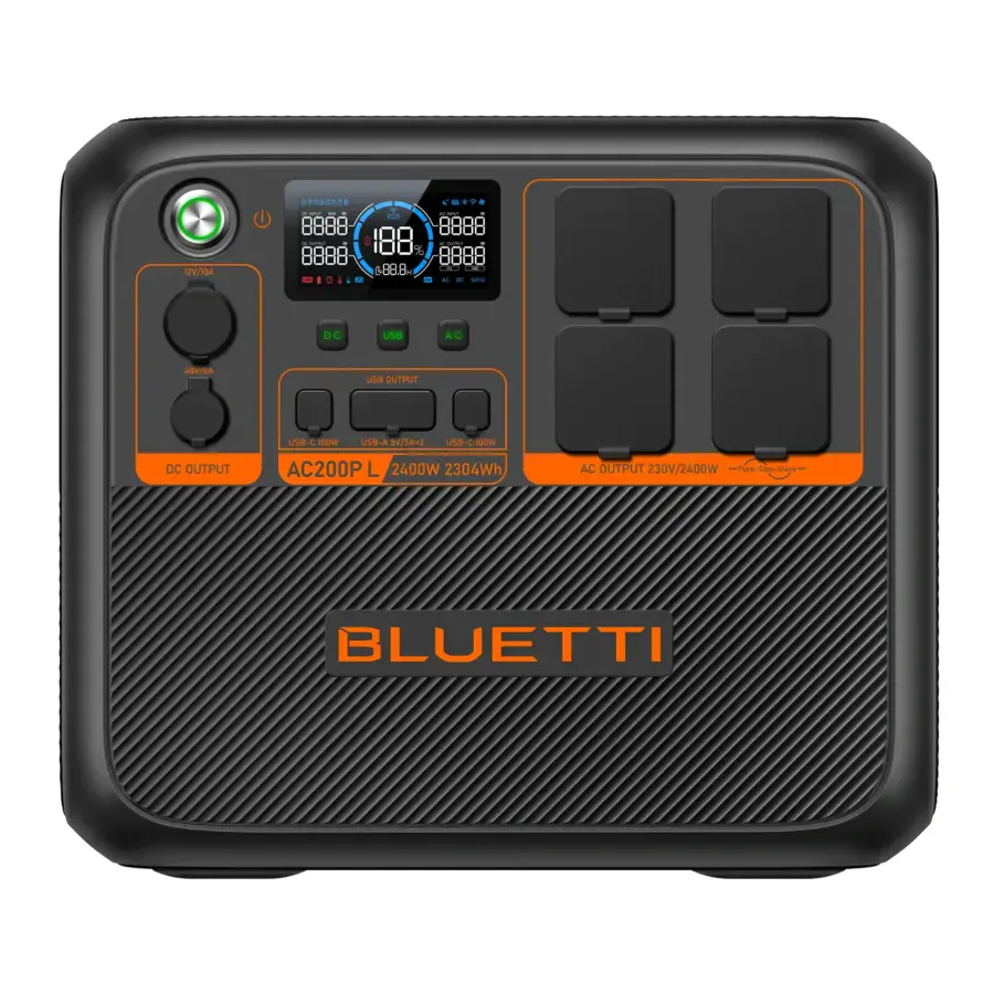 Портативна зарядна станція BLUETTI AC200PL Expandable Power Station | 2400W 2304Wh (P-AC200PL-EU-GY-BL-010)