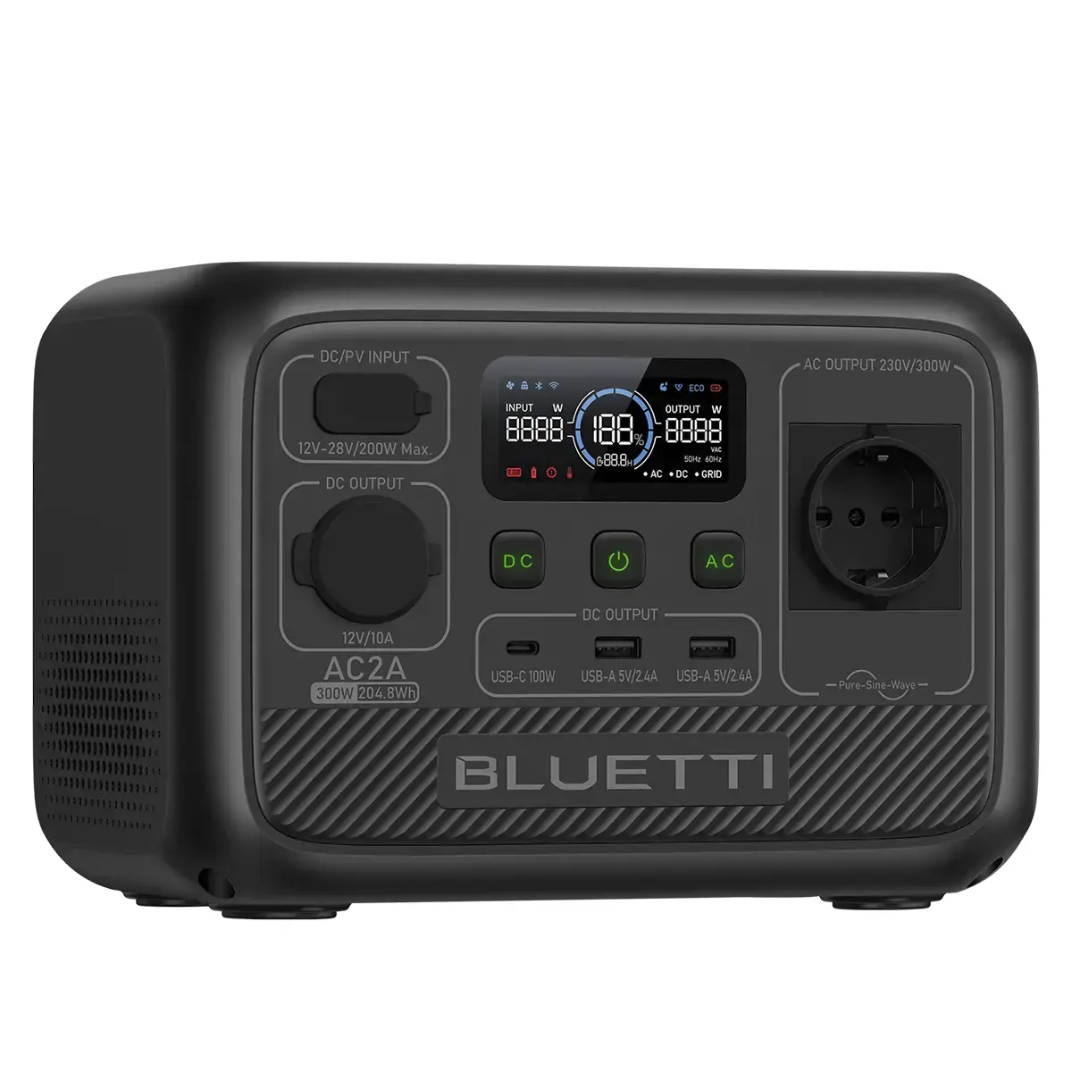 Портативна зарядна станція BLUETTI AC2A Portable Power Station | 300W 204Wh