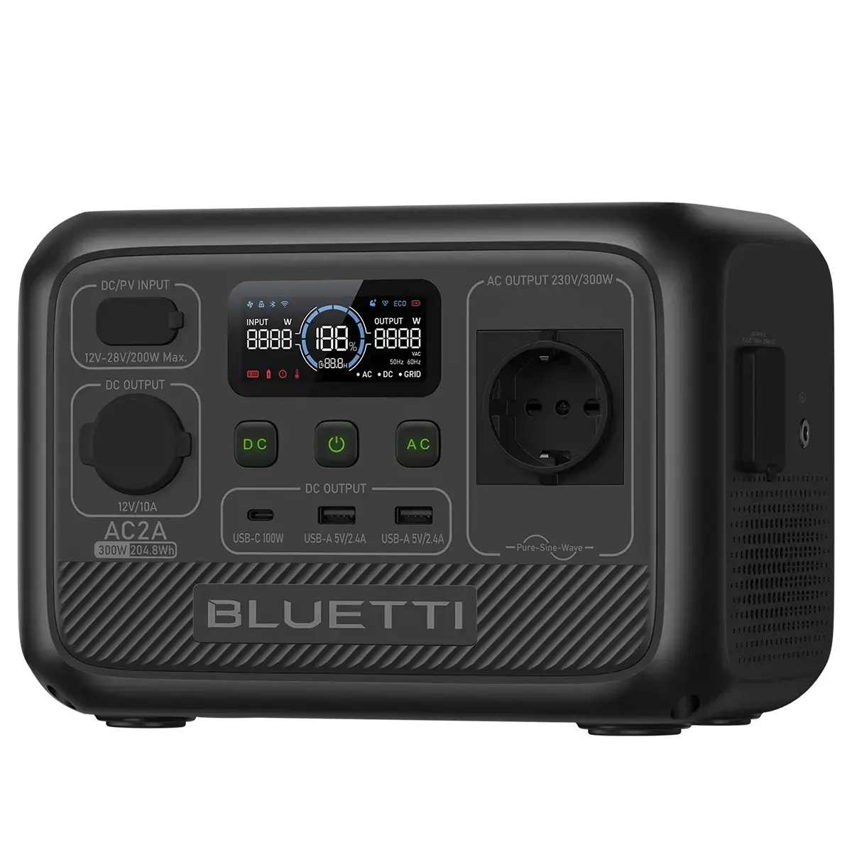 Портативна зарядна станція BLUETTI AC2A Portable Power Station | 300W 204Wh