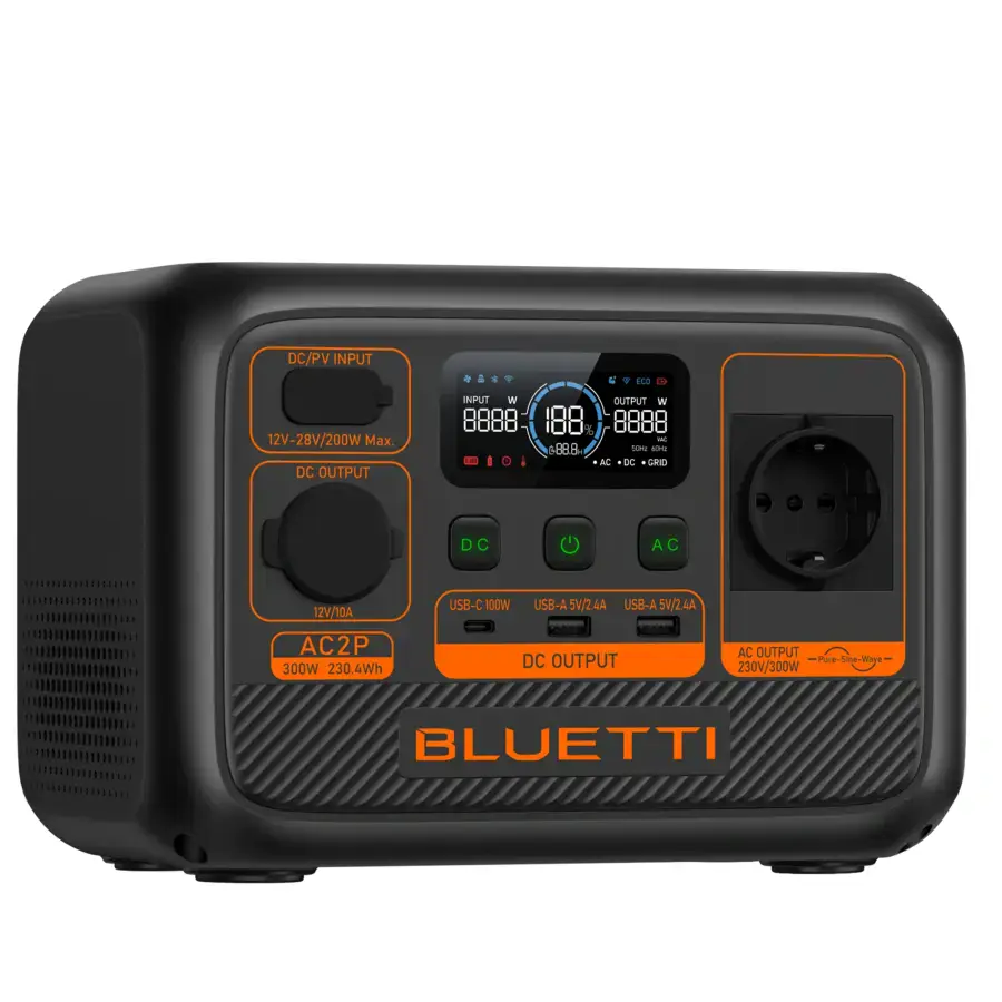 Портативная зарядная станция BLUETTI AC2P Portable Power Station | 300W 230,4Wh