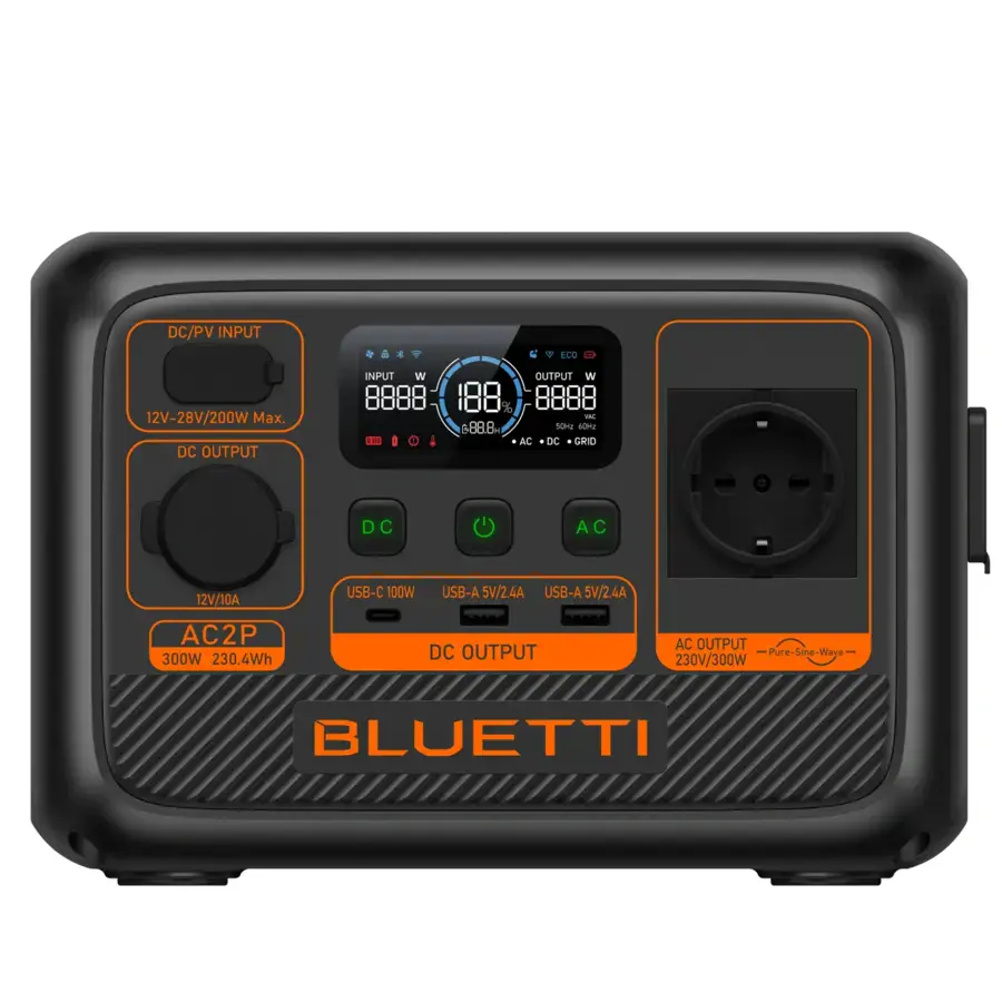Портативная зарядная станция BLUETTI AC2P Portable Power Station | 300W 230,4Wh