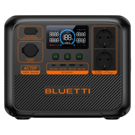 Портативна зарядна станція BLUETTI AC70P Portable Power Station | 1000W 864Wh