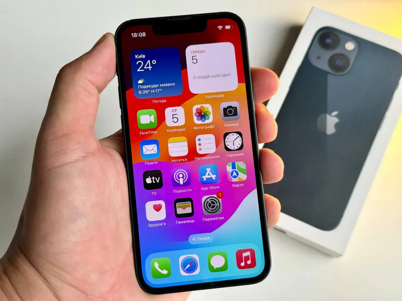 Б/У Apple iPhone 13 Mini 128GB Midnight (MLHM3, MLK03) - Состояние: хороший | Аккумулятор: 93% | Комплект: полный | Гарантія: 1 мес.
