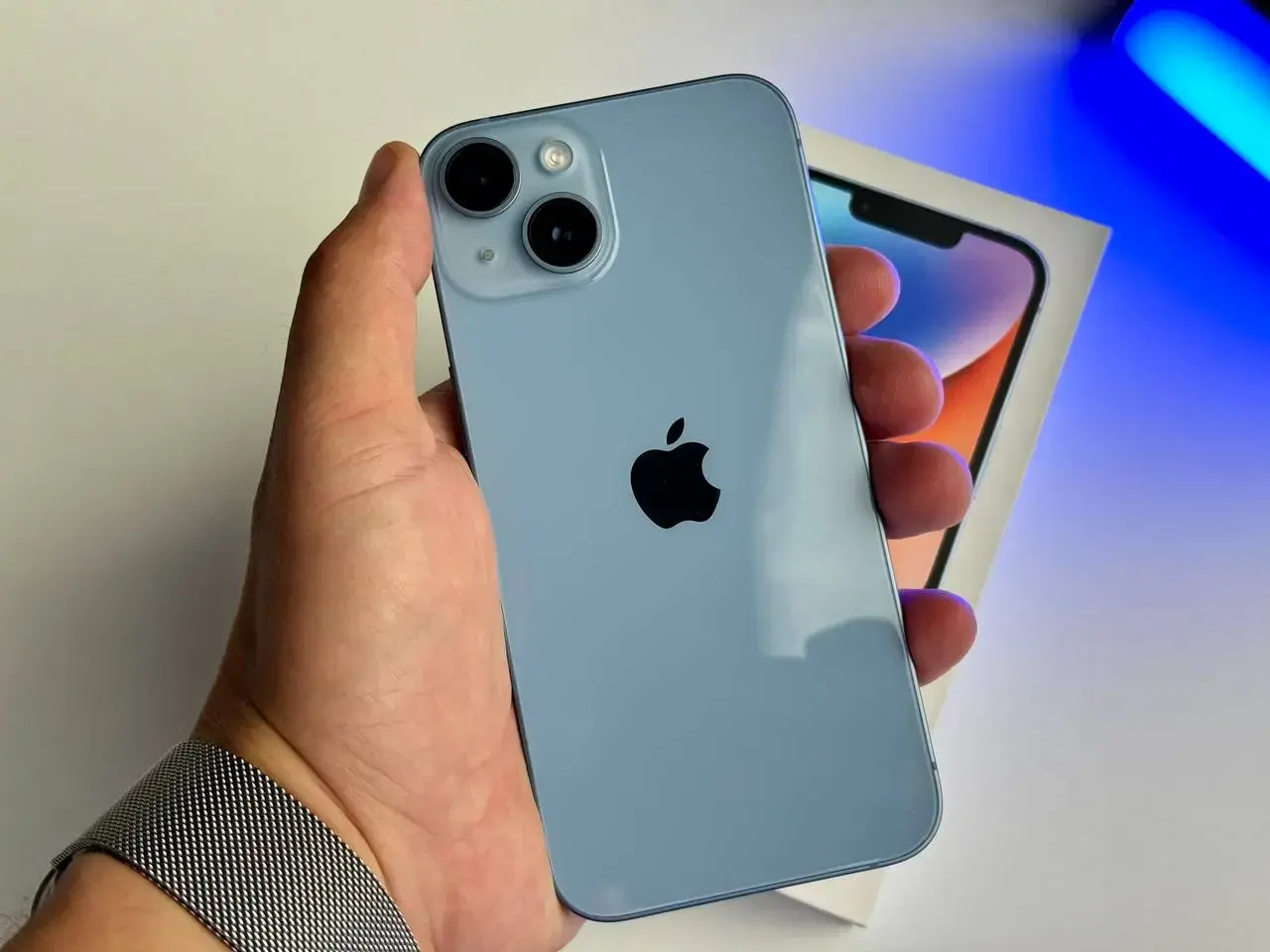 ВЖИВАНИЙ Apple iPhone 14 128GB Blue (MPVN3) - Стан: ідеальний | Акумулятор: 87% | Комплект: повний | Гарантія: 1 міс.
