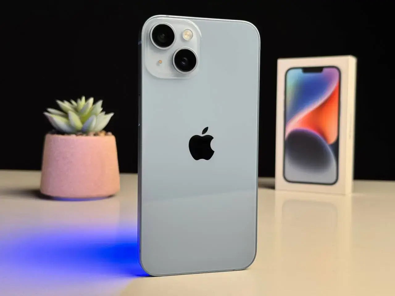 Б/У Apple iPhone 14 128GB Blue (MPVN3) - Состояние: идеальный | Аккумулятор: 87% | Комплект: полный | Гарантія: 1 мес.