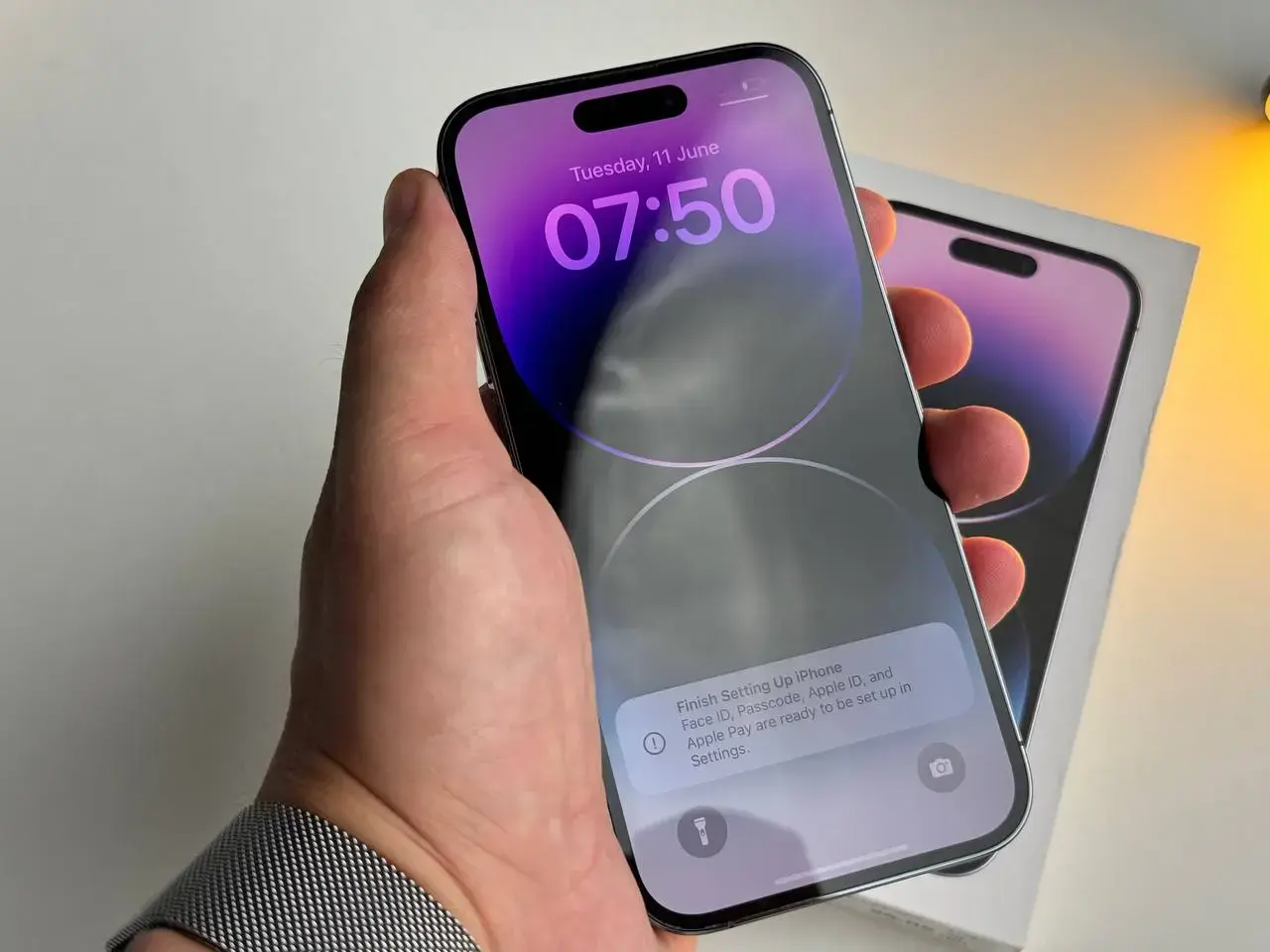 ВЖИВАНИЙ Apple iPhone 14 Pro 128GB Deep Purple (MQ0G3) - Стан: ідеальний | Акумулятор: 90% | Комплект: повний | Гарантія: 1 міс.