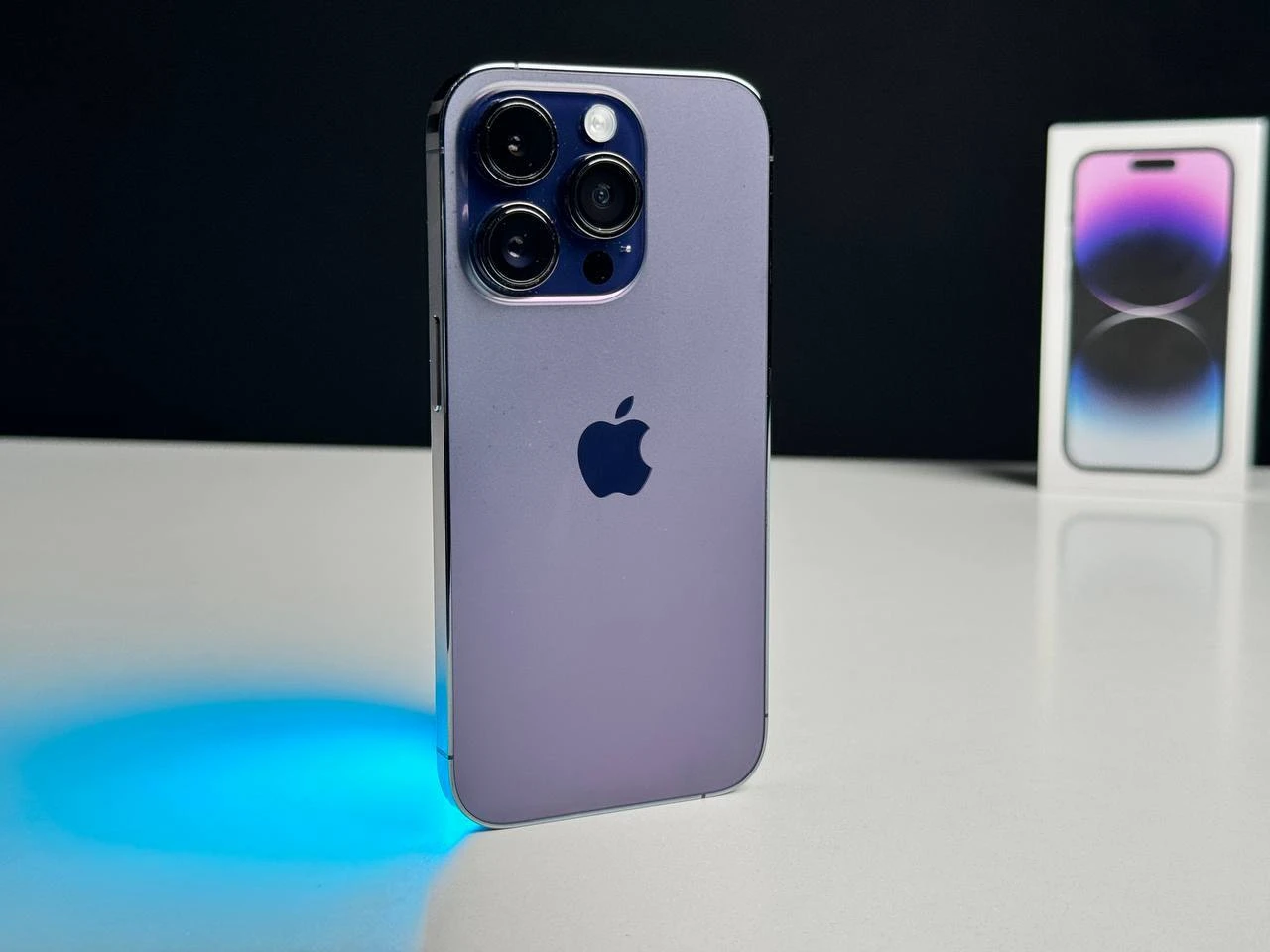 ВЖИВАНИЙ Apple iPhone 14 Pro 128GB Deep Purple (MQ0G3) - Стан: задовільний | Акумулятор: 89% | Комплект: коробка | Гарантія: 1 міс.