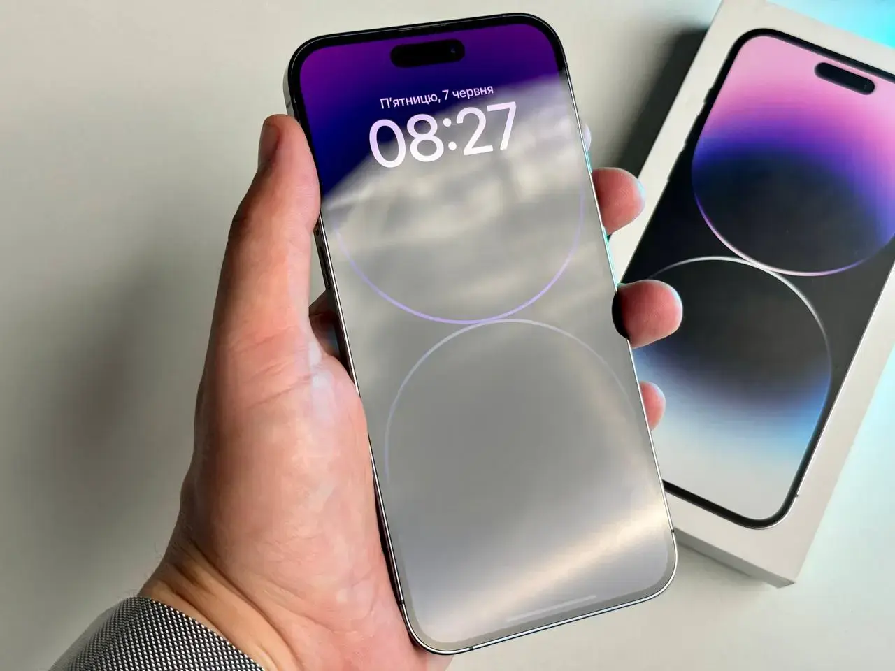 Б/У Apple iPhone 14 Pro Max 128GB Deep Purple eSim (MQ8R3) - Состояние: хороший | Аккумулятор: 88% | Комплект: полный | Гарантія: 1 мес.