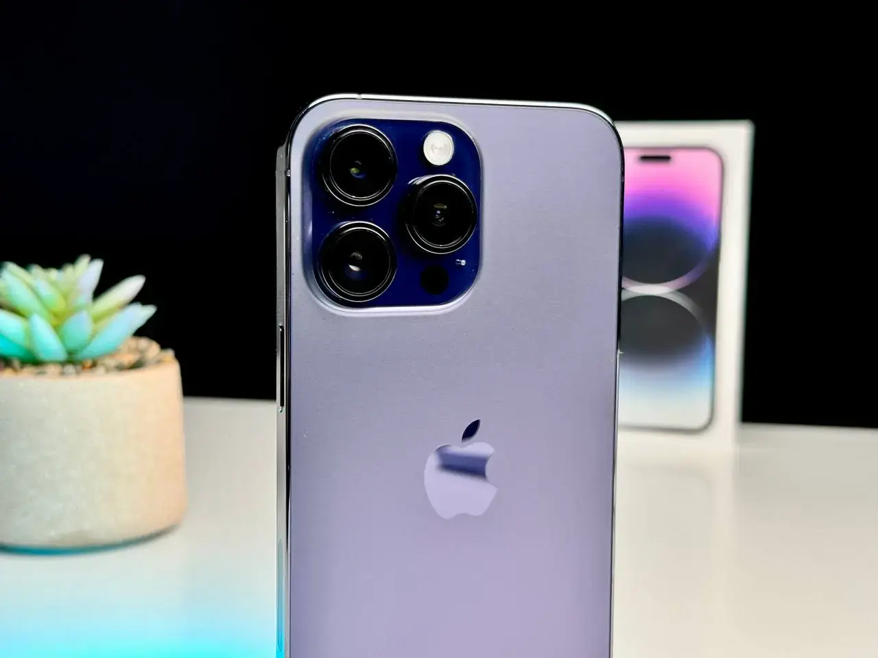 Б/У Apple iPhone 14 Pro Max 128GB Deep Purple eSim (MQ8R3) - Состояние: хороший | Аккумулятор: 88% | Комплект: полный | Гарантія: 1 мес.