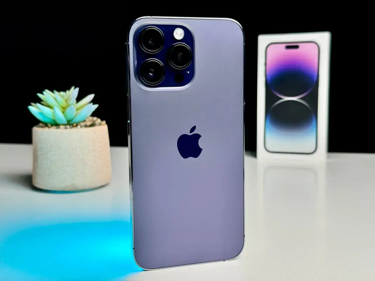 Б/У Apple iPhone 14 Pro Max 128GB Deep Purple eSim (MQ8R3) - Состояние: хороший | Аккумулятор: 88% | Комплект: полный | Гарантія: 1 мес.