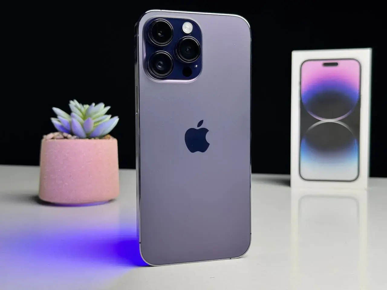 Б/У Apple iPhone 14 Pro Max 256GB Deep Purple (MQ9X3) - Состояние: идеальный | Аккумулятор: 100% | Комплект: полный | Гарантія: 1 мес.